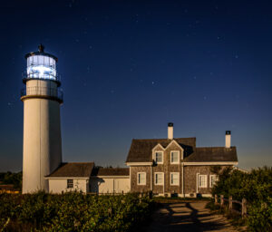 Highland Lighthouse by the Supermoon
